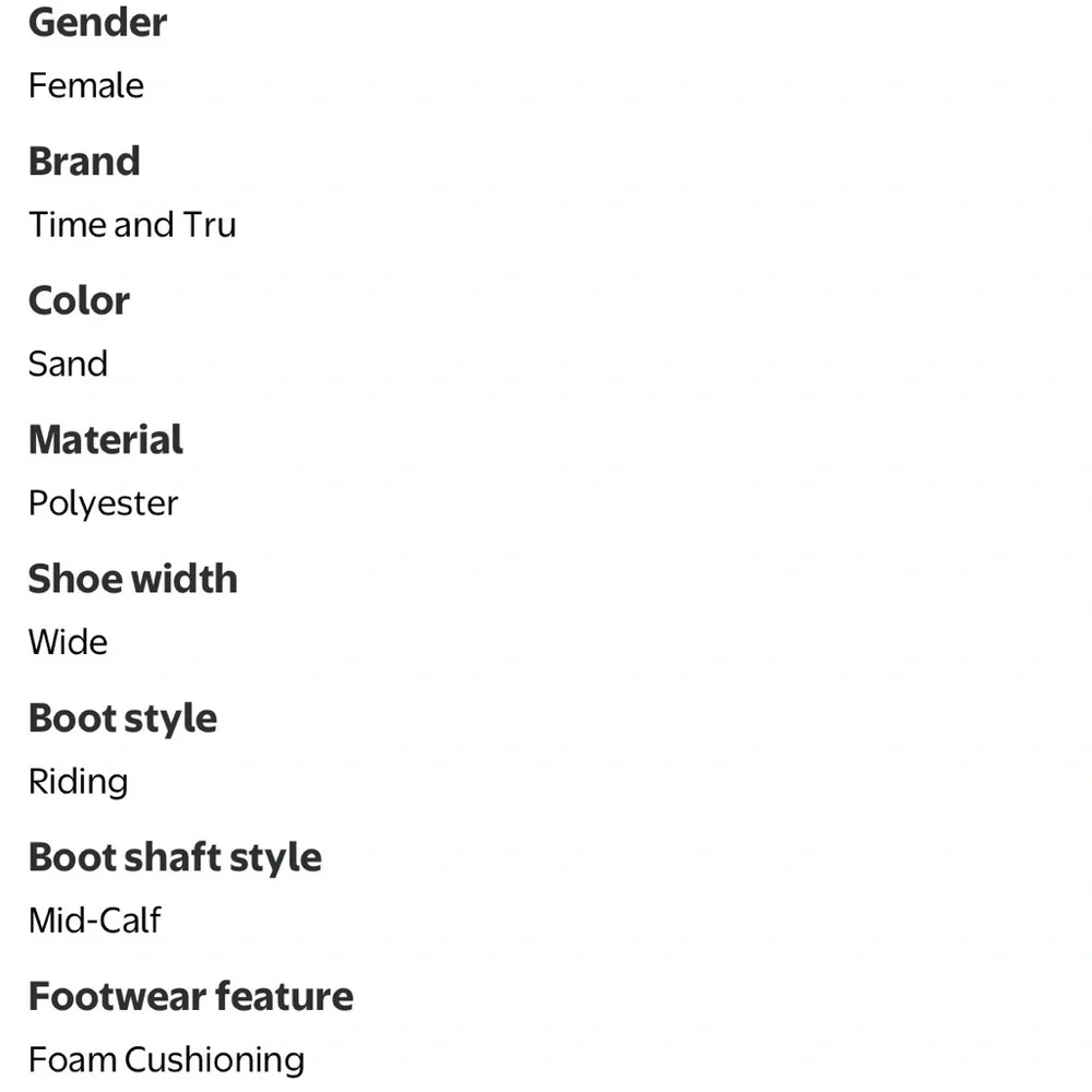 Time and Tru Embroidered Cowboy Boots Sand Faux Suede Wide Sz 8 - Picture 10 of 13